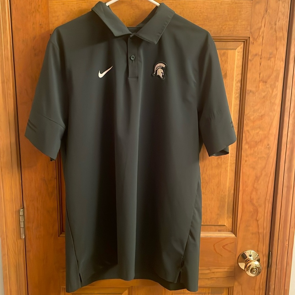 Michigan State Nike Polo Team Issued
